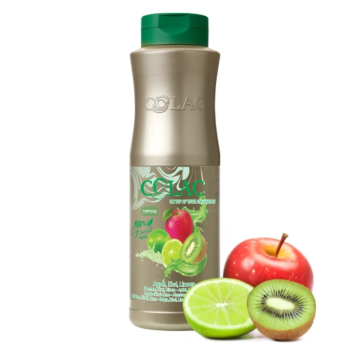 Coulis Jabłko-Kiwi-Limonka - sos, topping (polewa) do lodów, gofrów, ciast i deserów