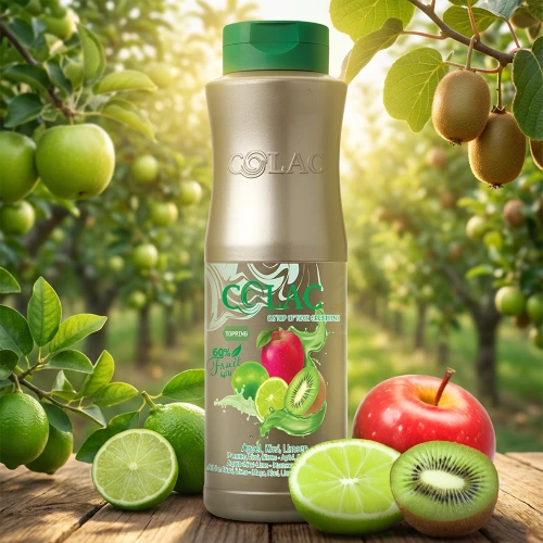Coulis Jabłko-Kiwi-Limonka - sos, topping (polewa) do lodów, gofrów, ciast i deserów