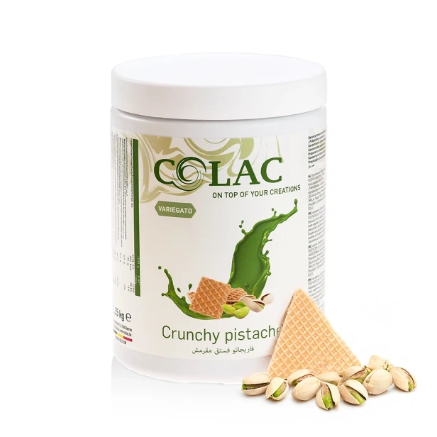 Chrupiąca Crunchy Pistacja - Pasta Variegato do lodów i deserów - 1,15 kg