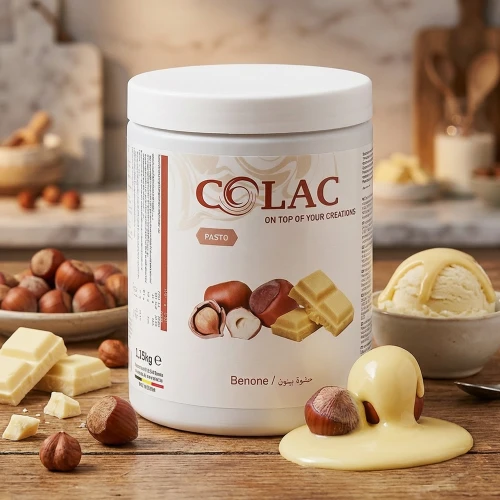 Benone – orzech i biała czekolada - Pasta do lodów i deserów - 1,15 kg