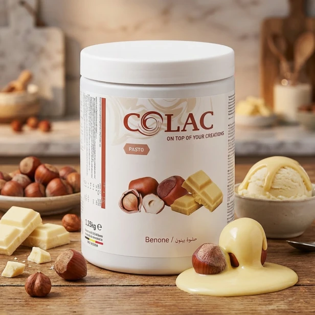 Benone – orzech i biała czekolada - Pasta do lodów i deserów - 1,15 kg