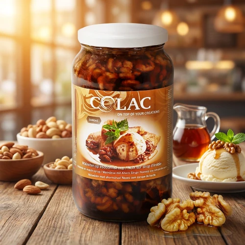 Orzechy Włoskie w Syropie Klonowym - Sundae – frużelina premium