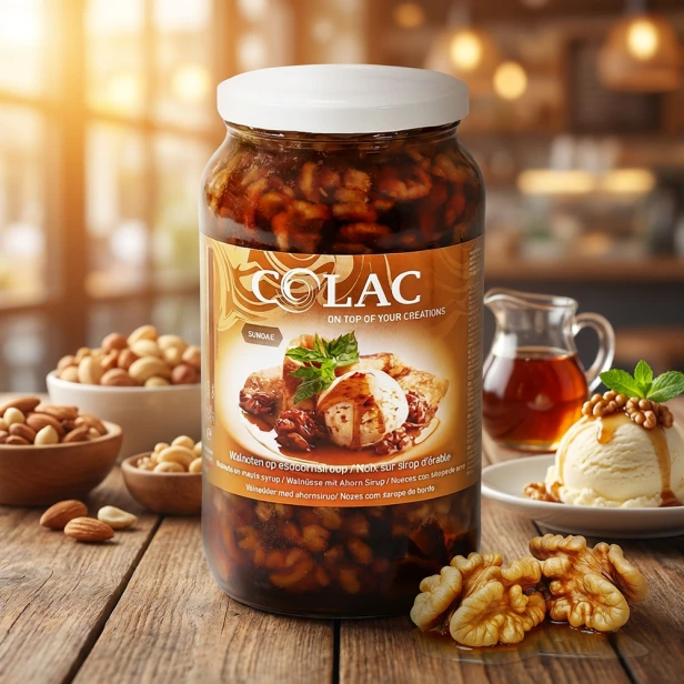 Orzechy Włoskie w Syropie Klonowym - Sundae – frużelina premium
