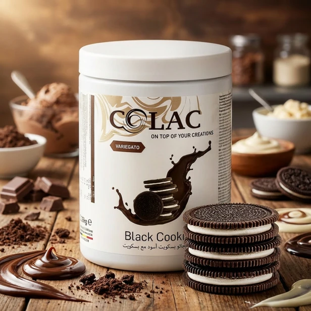 Czarne Ciacho - Pasta Variegato do lodów i deserów - 1,15 kg